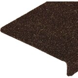  Otirači za stepenice 15 kom prošiveni 65x21x4 cm smeđi | shoptok.hr