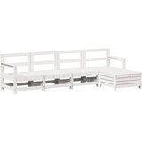  5-dijelni set vrtnih sofa bijeli od masivne borovine | shoptok.hr
