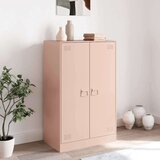 vidaXL Komoda roza 67x39x107 cm jeklo | Shoptok.si
