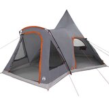  Teepee šator s krovom Siva i narančasta 545 x 450 x 295 cm | shoptok.hr