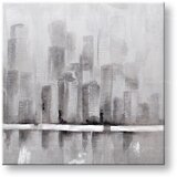  Slikana slika na platnu grad 80x80 cm Cene