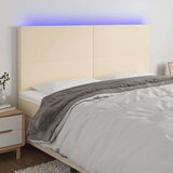  Uzglavlje krem 180x5x118/128 cm od tkanine Cijene