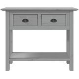  Konzolni stol BODO sivi 91 x 35 x 74 cm od masivne borovine | shoptok.hr