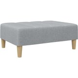  Kavč dvosed s stolčkom za noge svetlo sivo blago, (21228539) | Shoptok.si