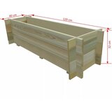  Povišena vrtna gredica za povrće impregnirana borovina 120 cm | shoptok.hr