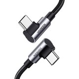  kabel US335 kotni (2) USB C, 100W, 2m, siv | Shoptok.si