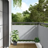 vidaXL Balkonski zaslon za privatnost sivi 400 x 75 m PVC