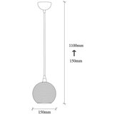 Opviq lights Oker žuta/u zlatnoj boji viseća svjetiljka sa staklenim sjenilom ø 15 cm Muzo – | shoptok.hr
