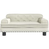 vidaXL Dječja fotelja krem 70 x 45 x 30 cm baršunasta | shoptok.hr