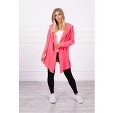 Kesi Cape with loose hood pink neon color | shoptok.hr