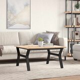  Stolić za kavu Y-oblika 90x90x45 cm borovina i čelik | shoptok.hr