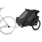 Thule Chariot Sport 2 double multifunkcionalna sportska prikolica za bicikl - 2 djece, crna | shoptok.hr