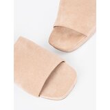 SEASTAR Beige women's high-heeled flip-flops | Shoptok.si