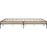 vidaXL okvir za krevet boja hrasta 160x200 cm konstruiran drvo i metal | shoptok.hr
