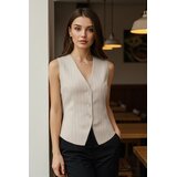 TRENDYOLMILLA ženski prsluk Twoaw25Ye00091, taupe-bež | Eponuda.com