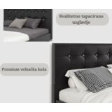  Versaj Bračni Krevet 216X164X108 cm - Sivi + Forma Dušek za Bračni krevet 160x200 cm | Eponuda.com