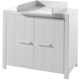 Vipack Bela nizka otroška komoda iz masivnega bora s previjalnim pultom 100x96 cm ERIK – Cene