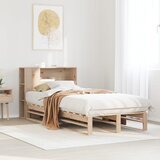 vidaXL Knjižna postelja brez vzmetnice 100x200 cm trden les Cene