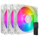 Cooler Master Ventilator za ohišje SickleFlow Edge 120 ARGB White Edition, PWM 120mm, komplet 3 kom, bel | Shoptok.si