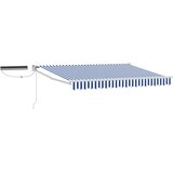  Električna retraktabilna tenda Plava i bijela 3 x 2,5 m | shoptok.hr