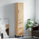  Visoka komoda hrasta sonome 34,5x34x180cm od konstruiranog drva | shoptok.hr