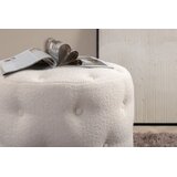 Venture Home puf Benjamin (art. 15560-400) ⌀55 cm, bijela | shoptok.hr