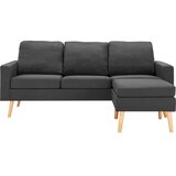  Trosjed od tkanine s tabureom tamnosivi | shoptok.hr