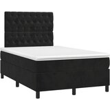  The Living Store Box spring postelja z vzmetnico črna 120x190 cm žamet - Box Spring Postelja, (21490162) | Shoptok.si
