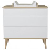 Qu-ax previjalna lesena podloga za komodo flow white & oak | Shoptok.si