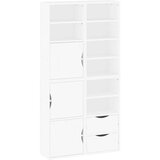  Bočni ormarići 4 kom ODDA bijeli 40x24x79 cm puno drvo bor | shoptok.hr