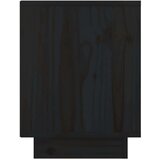 Nočna omarica 2 kosa črna 40x30x40 cm trdna borovina, (20732333) | Shoptok.si