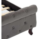 Posteljni okvir siv žamet 90x200 cm | Shoptok.si