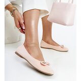 Gemre Light pink ballet flats with a bow Gaillou Cijene