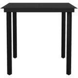  Vrtna garnitura - 5-dijelni vrtni blagovaonski set s jastucima od crnog | shoptok.hr