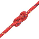 vidaXL Mornarska vrv polipropilen 10 mm 50 m rdeča | Shoptok.si