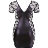 Cottelli Plus Size - mašna, haljina od čipke (crna) - 2XL | shoptok.hr