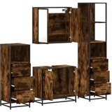 vidaXL 4-dijelni set kupaonskog namještaja boja hrasta drveni | shoptok.hr