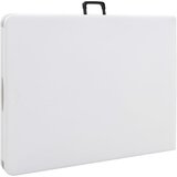  Sklopivi vrtni stol bijeli 180 x 72 x 72 cm HDPE | Eponuda.ba