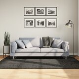  Tepih ISTAN visokih vlakana sjajni izgled antracit 140 x 200 cm | shoptok.hr