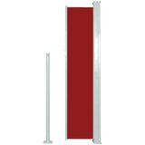 vidaXL Zložljiva stranska tenda za teraso 140x300 cm rdeča | Shoptok.si