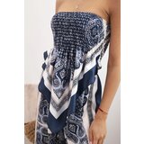 Kesi Włoski Women's set with wide pants and top navy blue | Shoptok.si