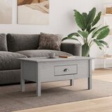 The Living Store Stolić za kavu BODO sivi 100 x 55 x 46 cm od masivne borovine Cijene