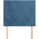  Posteljno vzglavje 2 kosa temno modro 80x5x78/88 cm žamet | Shoptok.si