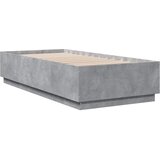  Krevetna konstrukcija s LED svjetlom Betonska siva 80 x 200 cm | Eponuda.com