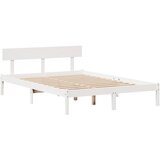  Okvir kreveta bez madraca bijeli 135 x 190 cm masivna borovina | shoptok.hr