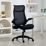  Ergonomska uredska stolica 3D nasloni za ruke mrežasti naslon naslon za glavu funkcija nagiba crna | shoptok.hr