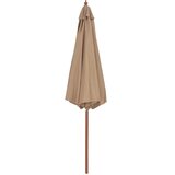  suncobran s drvenim stupom 300 cm smeđesivi | Eponuda.com