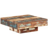  Stolić za kavu 80 x 80 x 28 cm od masivnog obnovljenog drva | shoptok.hr