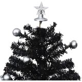 vidaXL Novoletna jelka s sneženjem in podstavkom črna 75 cm PVC, (20670549) | Shoptok.si