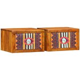 Noćni ormar s ladicama 2 pcs Smeđa 35 x 30 x 22 cm | Eponuda.ba